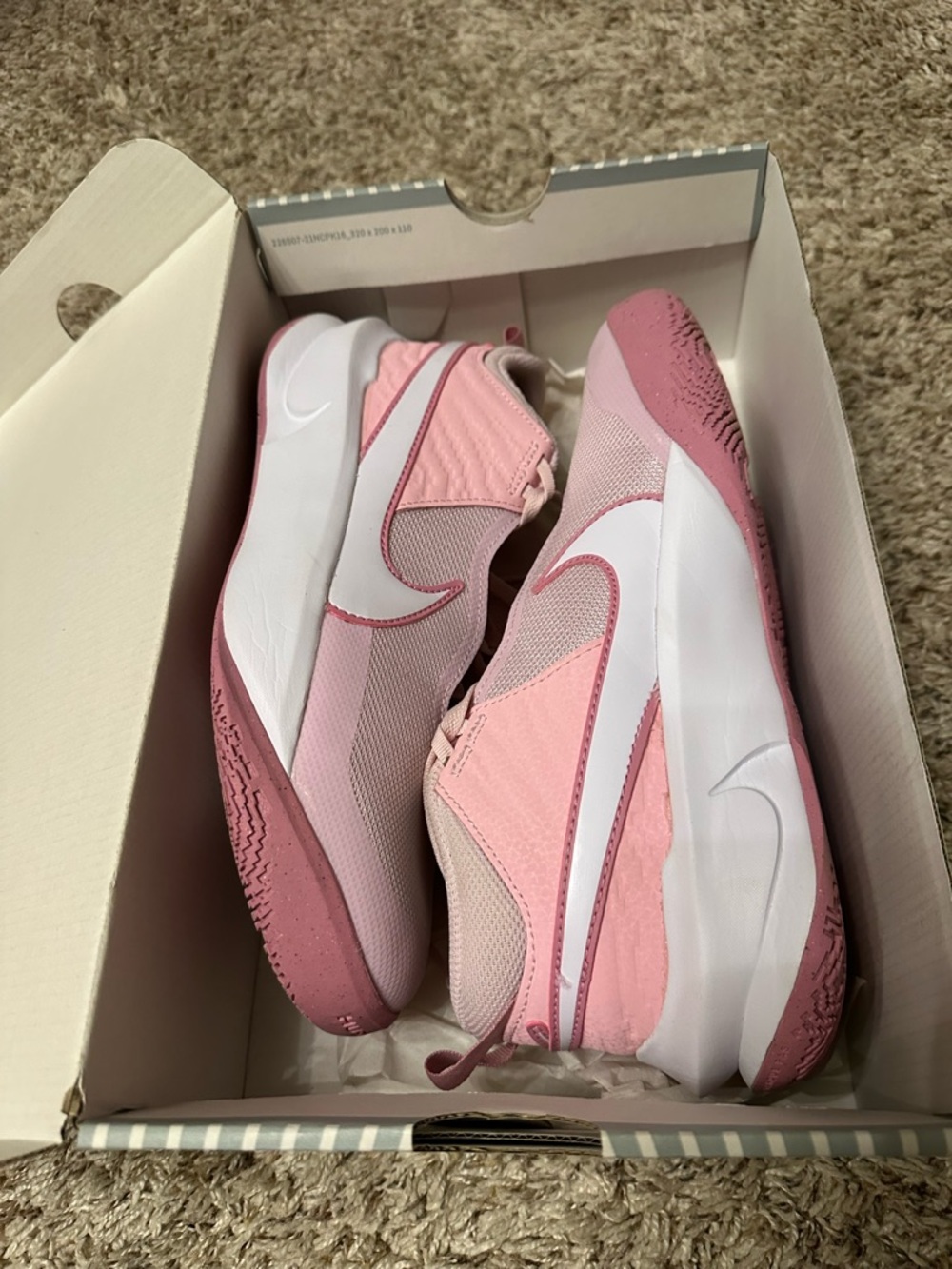 Nike Youth Pink Basketball Sneakers